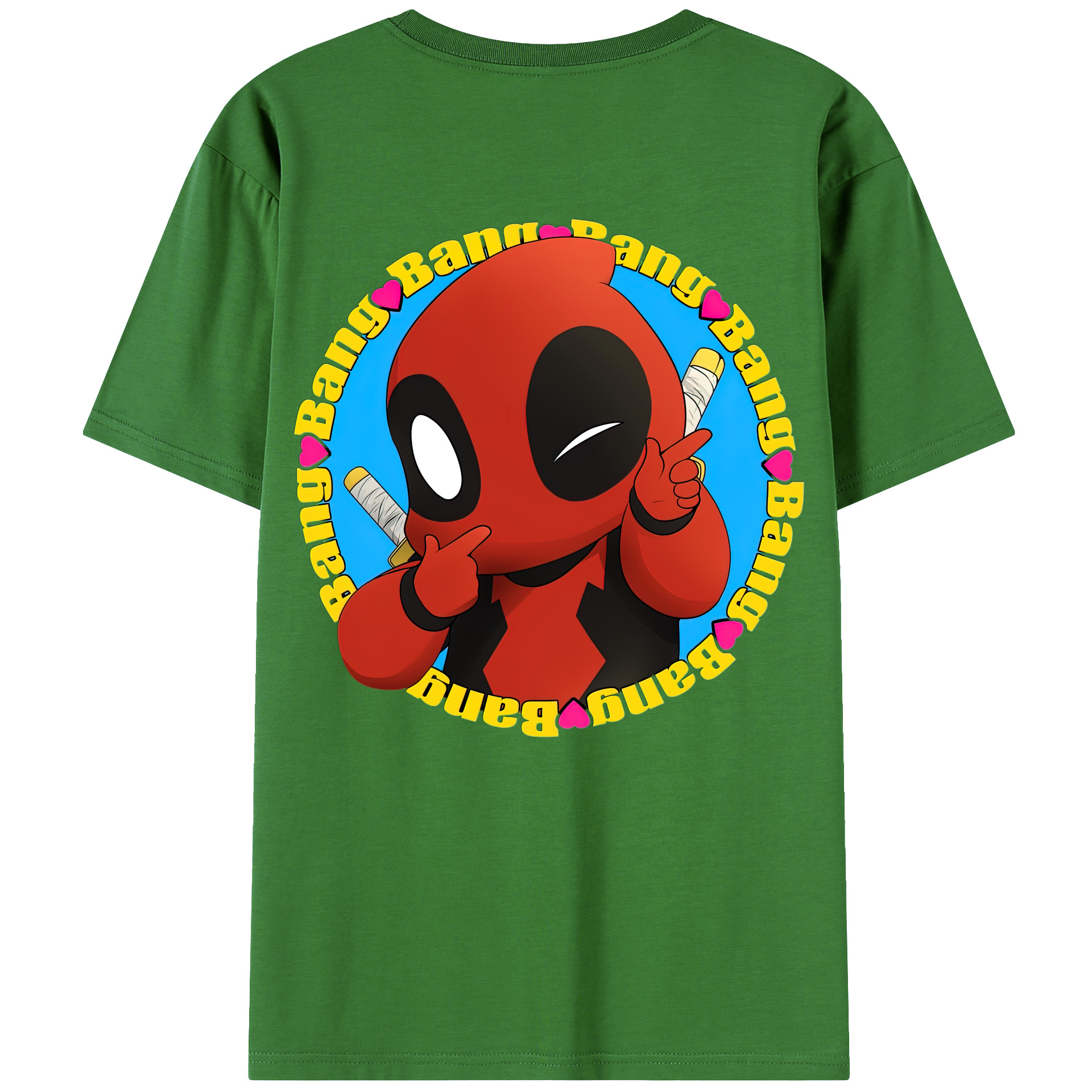 （画像用） Deadpool デッドプール レディース半袖Tシャツ(バックプリント)